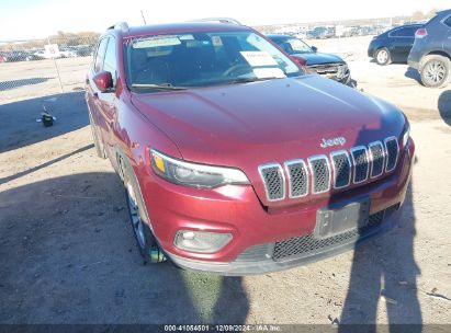 2019 JEEP CHEROKEE LATITUDE PLUS FWD Red  Gasoline 1C4PJLLBXKD154236 photo #1