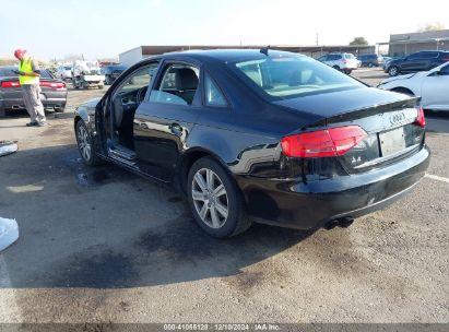 2011 AUDI A4 2.0T PREMIUM Black  Gasoline WAUAFAFL0BN040110 photo #4