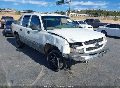 2004 CHEVROLET AVALANCHE 1500 White  Gasoline 3GNEK12T74G343491 photo #1