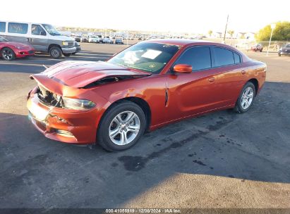 2021 DODGE CHARGER SXT RWD Orange  Flexible Fuel 2C3CDXBGXMH624916 photo #3