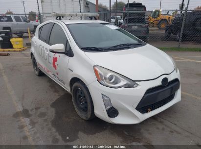 2015 TOYOTA PRIUS C ONE White  Hybrid JTDKDTB38F1112621 photo #1