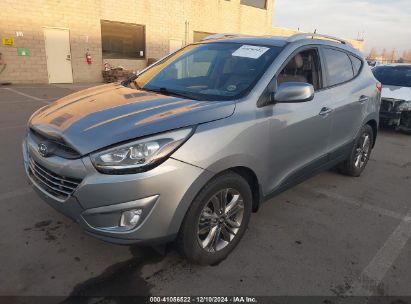 2014 HYUNDAI TUCSON SE Silver  Gasoline KM8JU3AG4EU837688 photo #3