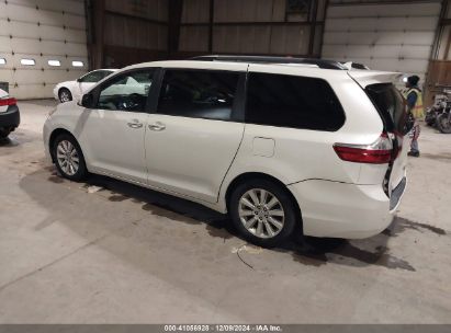 2015 TOYOTA SIENNA LIMITED PREMIUM 7 PASSENGER White  Gasoline 5TDDK3DC0FS118511 photo #4