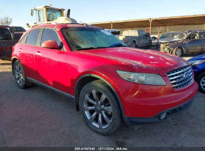 2004 INFINITI FX35 Red  Gasoline JNRAS08U44X111220 photo #1