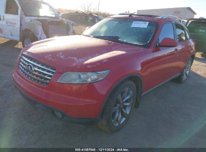 2004 INFINITI FX35 Red  Gasoline JNRAS08U44X111220 photo #3