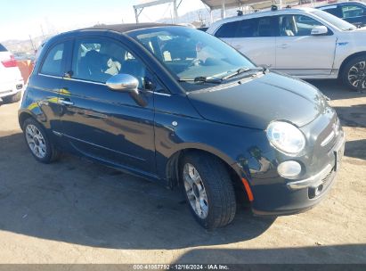 2017 FIAT 500C LOUNGE Gray  Gasoline 3C3CFFER4HT698797 photo #1