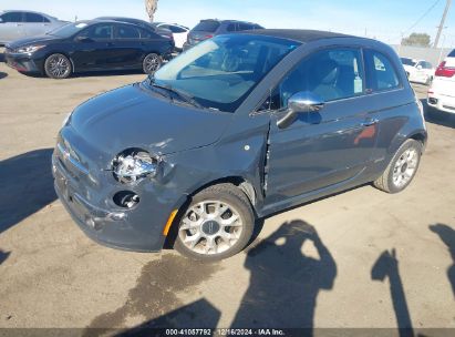 2017 FIAT 500C LOUNGE Gray  Gasoline 3C3CFFER4HT698797 photo #3