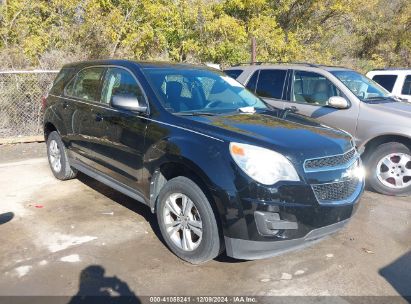 2011 CHEVROLET EQUINOX LS Black  Gasoline 2GNALBEC8B1215621 photo #1