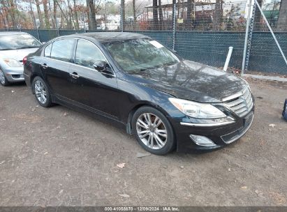 2014 HYUNDAI GENESIS 3.8 Dark Blue  Gasoline KMHGC4DD9EU261634 photo #1