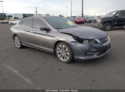 2014 HONDA ACCORD SPORT Gray  Gasoline 1HGCR2F50EA129196 photo #1