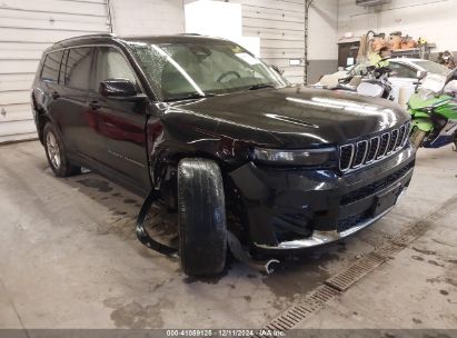 2021 JEEP GRAND CHEROKEE L LAREDO 4X4 Black  Gasoline 1C4RJKAG4M8160868 photo #1