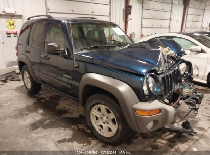 2004 JEEP LIBERTY SPORT Blue  Gasoline 1J4GL48K84W124677 photo #1