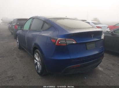 2021 TESLA MODEL Y LONG RANGE DUAL MOTOR ALL-WHEEL DRIVE Blue  Electric 5YJYGAEE1MF216147 photo #4