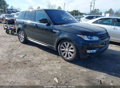 2016 LAND ROVER RANGE ROVER SPORT 3.0L V6 SUPERCHARGED HSE Black  Gasoline SALWR2PF7GA119232 photo #1