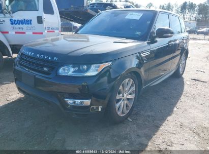 2016 LAND ROVER RANGE ROVER SPORT 3.0L V6 SUPERCHARGED HSE Black  Gasoline SALWR2PF7GA119232 photo #3