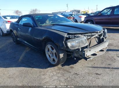 2014 CHEVROLET CAMARO 1LT Black  Gasoline 2G1FB3D38E9140183 photo #1