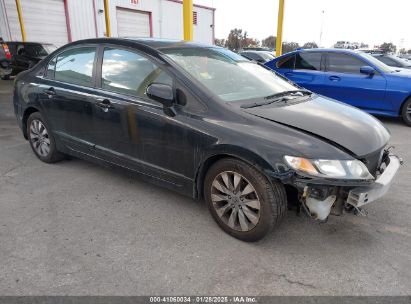 2010 HONDA CIVIC EX Black  Gasoline 19XFA1F82AE032287 photo #1