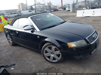 2005 AUDI S4 Black  Gasoline WUARL48H15K901392 photo #1