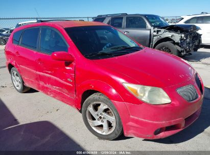 2005 PONTIAC VIBE Red  Gasoline 5Y2SL63855Z458804 photo #1