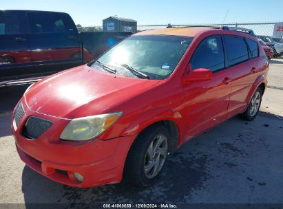 2005 PONTIAC VIBE Red  Gasoline 5Y2SL63855Z458804 photo #3