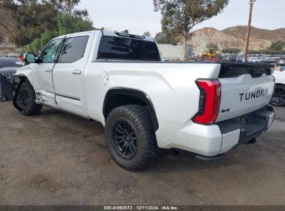 2022 TOYOTA TUNDRA PLATINUM White  Gasoline 5TFNA5EC8NX001706 photo #4