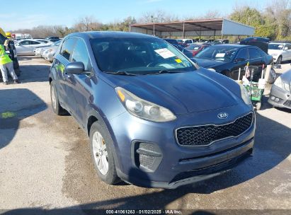 2017 KIA SPORTAGE LX Blue  Gasoline KNDPM3AC9H7068247 photo #1