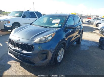 2017 KIA SPORTAGE LX Blue  Gasoline KNDPM3AC9H7068247 photo #3