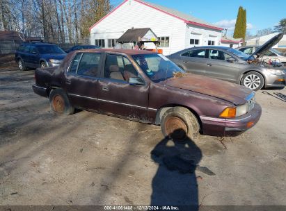 1991 DODGE SPIRIT Burgundy  Gasoline 3B3XA46K0MT620515 photo #1