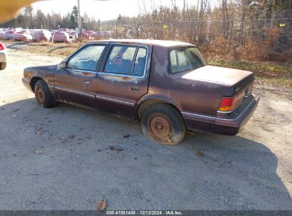 1991 DODGE SPIRIT Burgundy  Gasoline 3B3XA46K0MT620515 photo #4