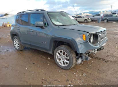 2018 JEEP RENEGADE LATITUDE 4X4 Gray  Gasoline ZACCJBBB1JPJ36344 photo #1