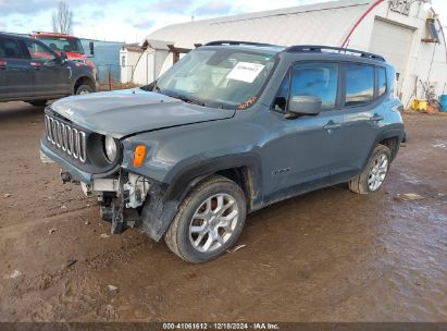 2018 JEEP RENEGADE LATITUDE 4X4 Gray  Gasoline ZACCJBBB1JPJ36344 photo #3