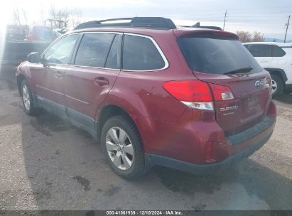 2012 SUBARU OUTBACK 3.6R LIMITED Red  Gasoline 4S4BRDKC2C2303265 photo #4