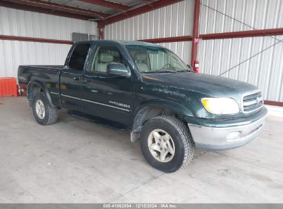 2000 TOYOTA TUNDRA ACCESS CAB LIMITED Green  Gasoline 5TBBT4815YS065996 photo #1