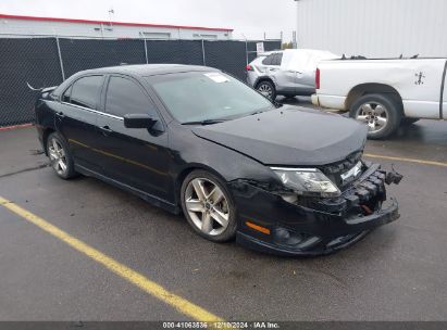 2011 FORD FUSION SPORT Black  Gasoline 3FAHP0KC4BR119247 photo #1