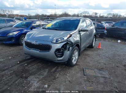 2019 KIA SPORTAGE LX Silver  Gasoline KNDPMCACXK7575424 photo #1