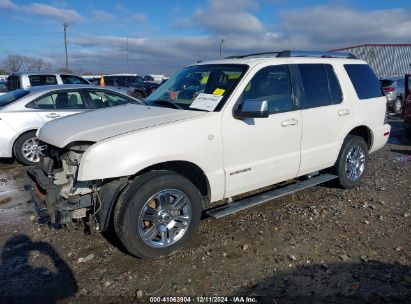 2007 MERCURY MOUNTAINEER PREMIER White  Gasoline 4M2EU38837UJ21222 photo #3