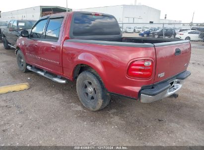 2001 FORD F-150 HARLEY-DAVIDSON EDITION/KING RANCH EDITION/LARIAT/XLT Red  Gasoline 1FTRW07W51KF13198 photo #4