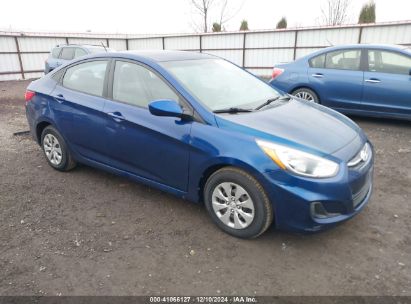 2015 HYUNDAI ACCENT GLS Blue  Gasoline KMHCT4AE2FU794597 photo #1