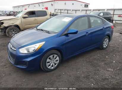 2015 HYUNDAI ACCENT GLS Blue  Gasoline KMHCT4AE2FU794597 photo #3