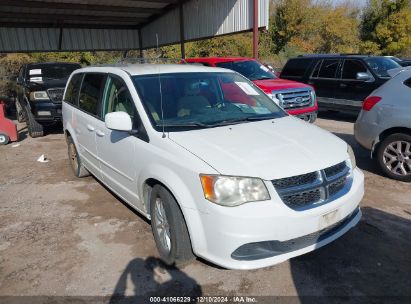 2014 DODGE GRAND CARAVAN SXT White  Flexible Fuel 2C4RDGCG9ER150215 photo #1