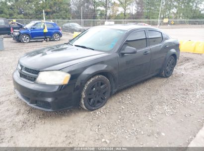 2014 DODGE AVENGER SE Black  Gasoline 1C3CDZAB9EN228440 photo #3