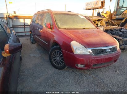 2012 KIA SEDONA EX Maroon  Gasoline KNDMH4C71C6466256 photo #1