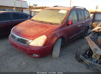 2012 KIA SEDONA EX Maroon  Gasoline KNDMH4C71C6466256 photo #3