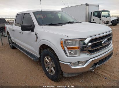 2021 FORD F-150 XLT White  Gasoline 1FTFW1E81MFC72685 photo #1