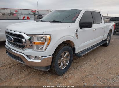 2021 FORD F-150 XLT White  Gasoline 1FTFW1E81MFC72685 photo #3