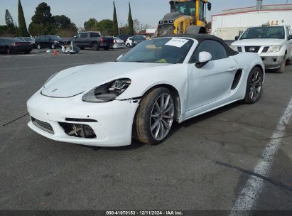 2019 PORSCHE 718 BOXSTER S White  Gasoline WP0CB2A81KS228734 photo #3