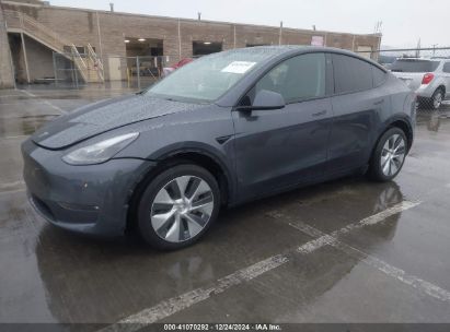 2023 TESLA MODEL Y AWD/LONG RANGE DUAL MOTOR ALL-WHEEL DRIVE Gray  Electric 7SAYGAEE7PF623932 photo #3