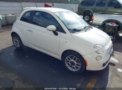 2012 FIAT 500 POP White  Gasoline 3C3CFFAR6CT291434 photo #1