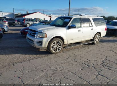 2016 FORD EXPEDITION EL PLATINUM White  Gasoline 1FMJK1LT0GEF18046 photo #3