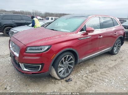 2019 LINCOLN NAUTILUS RESERVE Red  Gasoline 2LMPJ8LPXKBL10483 photo #3